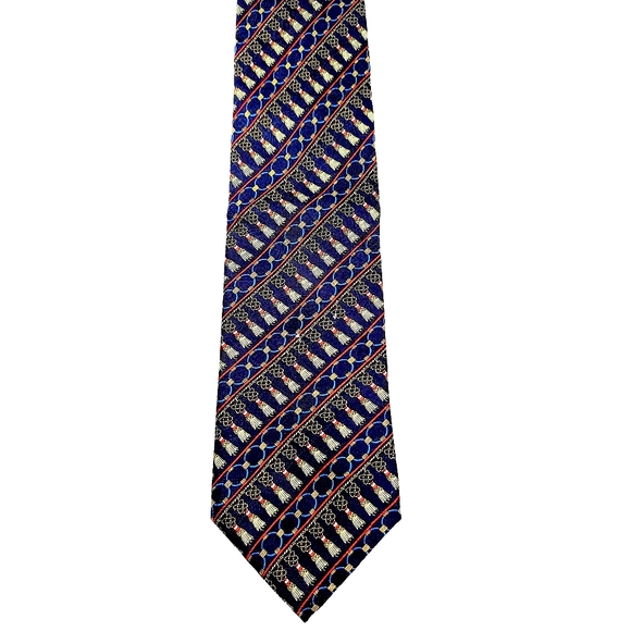 CHRISTAIN DIOR MONSIEUR TASSEL SILK TIE - Picture 1 of 3
